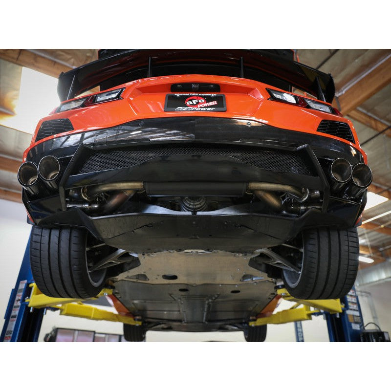 aFe MACH Force-Xp 3in to 2-1/2in 304SS Cat-Back 2020 Chevy Corvette (C8) 6.2L - Black Tip - T1 Motorsports
