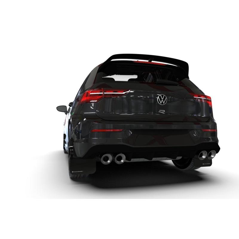 Rally Armor 2022 MK8 Volkswagen Golf GTI/R Black UR Mud Flap w/ Red Logo