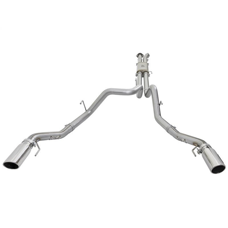 aFe MACHForce XP Exhaust Cat-Back SS-409 2017 Ford F-150 Raptor V6-3.5L (tt) w/ Polished Tips