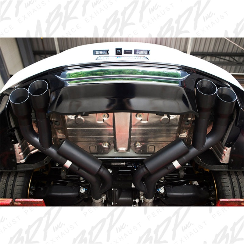 MBRP 16-19 Chevy Camaro V8 6.2L 6spd 3in Black Race Dual Axle Back w/ 4.5in Quad Dual Wall Tips - T1 Motorsports