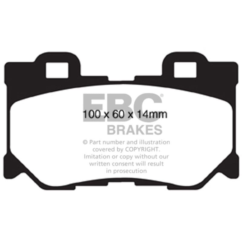 EBC Redstuff Brake Pads -  08-13 Infiniti FX50 5.0 - Rear Brake Pads
