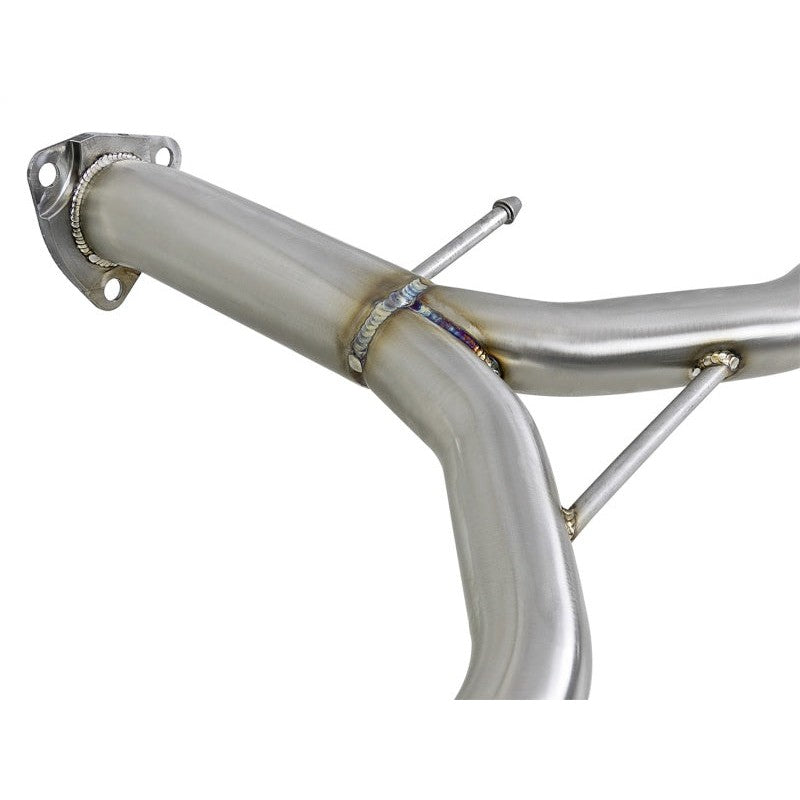 aFe Takeda 2.25-1.75in 304 SS Axle-Back Exh w/Blue Flame Tips 13-17 Honda Accord Sport Sedan I4-2.4L