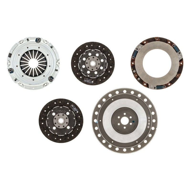 Exedy 1996-10 Mustang 4.6L Organic 10 Teeth 6 Bolt Twin Disc Clutch - T1 Motorsports