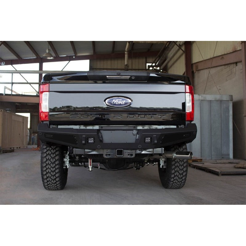 Addictive Desert Designs 17-18 Ford F-250 HoneyBadger Rear Bumper w/ Backup Sensor Cutouts