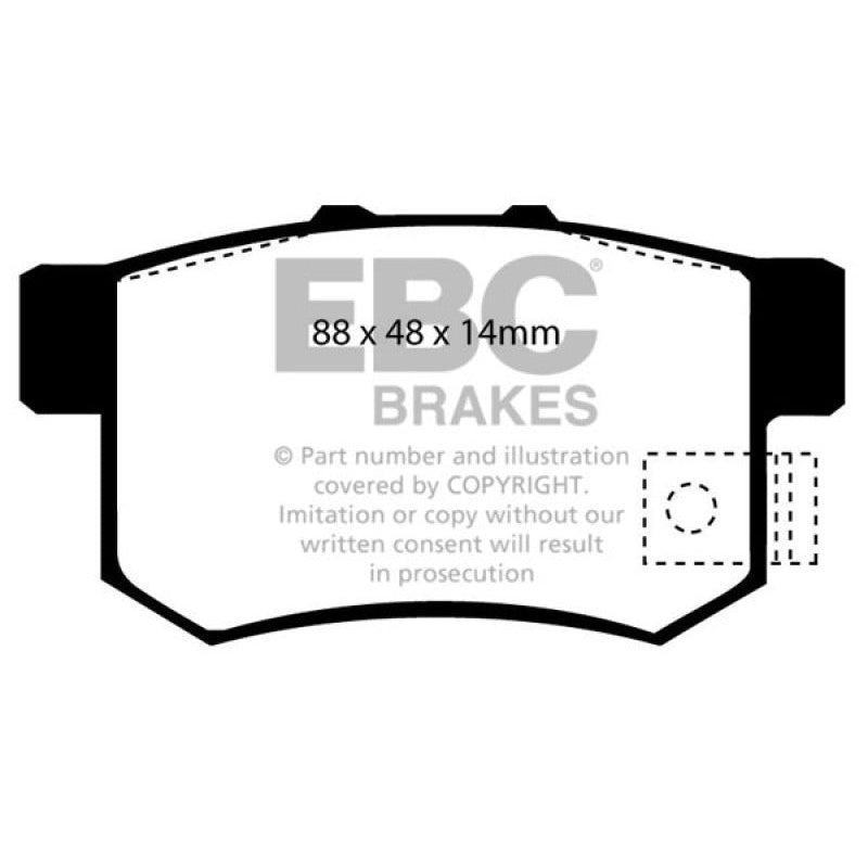 EBC Redstuff Brake Pads -  01-03 Acura CL 3.2 - Rear Brake Pads