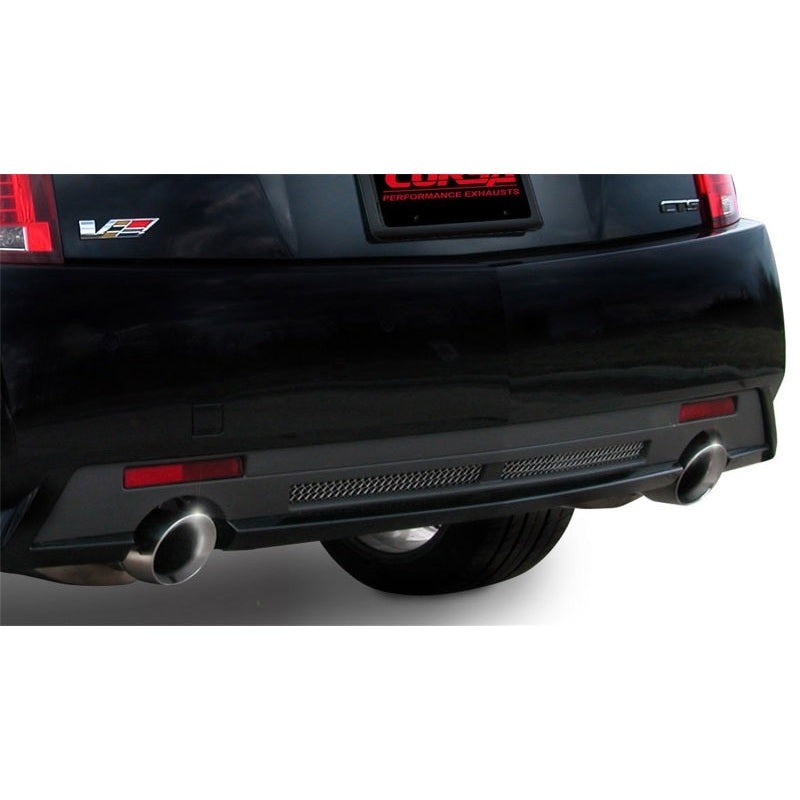 Corsa 09-13 Cadillac CTS Sedan V 6.2L V8 Polished Sport Axle-Back Exhaust - T1 Motorsports