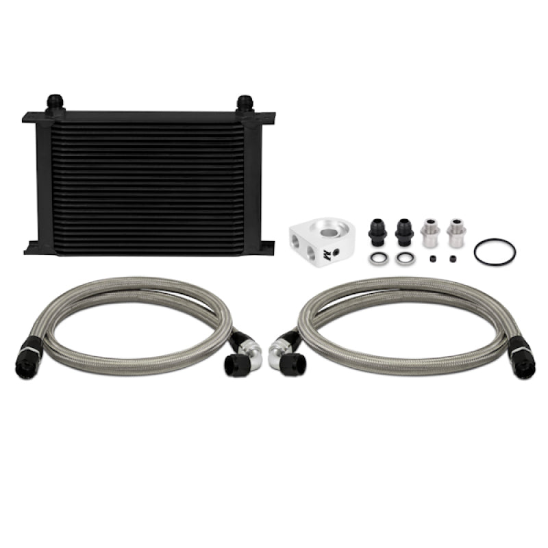 Mishimoto Universal 25 Row Oil Cooler Kit (Black Cooler) - T1 Motorsports