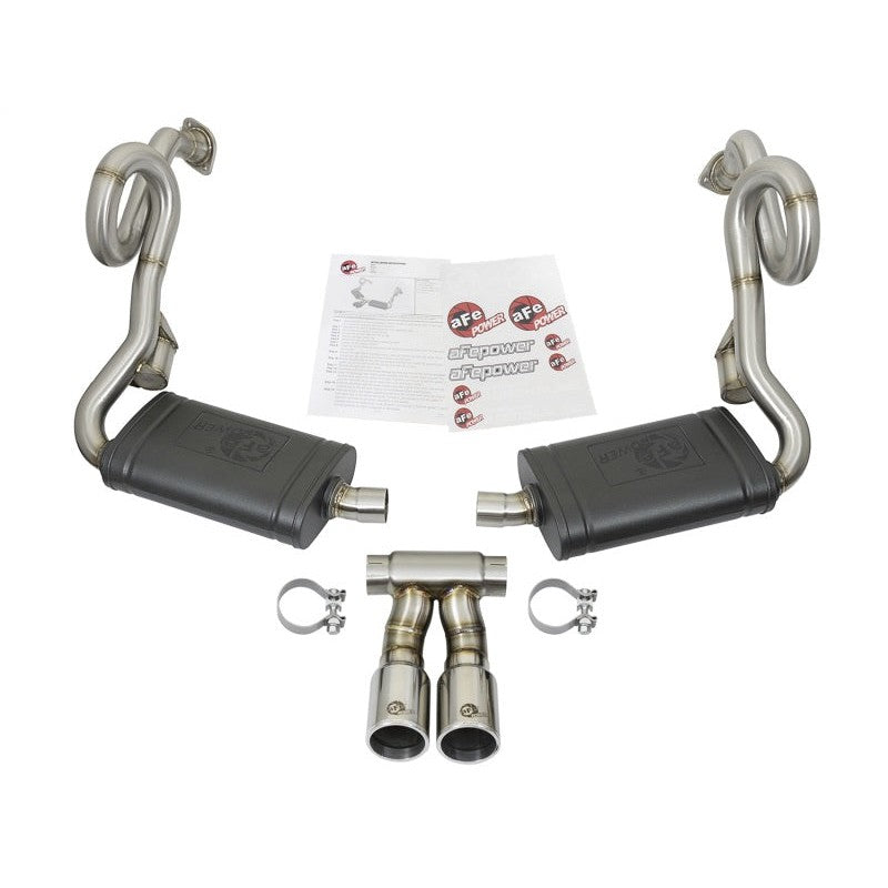 aFe MACHForce-Xp 2in 304 SS Cat-Back Exhaust w/Polished Tips 13-16 Porsche Boxster/Cayman 2.7L/3.4L