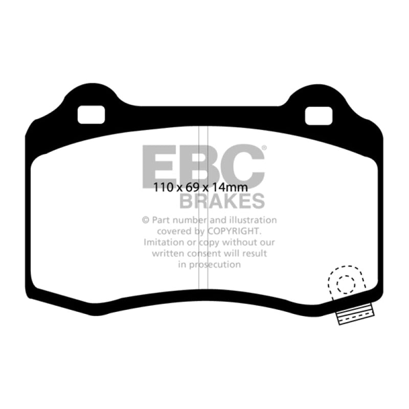 EBC Redstuff Brake Pads -  15+ Cadillac CTS 3.6 Twin Turbo - Rear Brake Pads