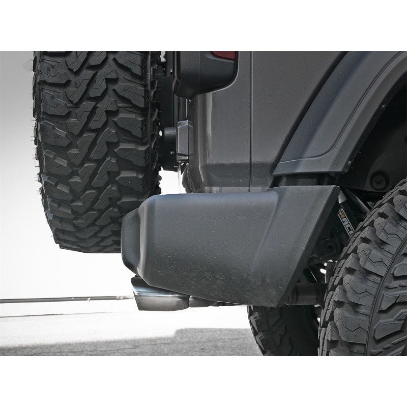 aFe Rebel Series 2.5in. 304 SS C/B Exhaust System 2018 Jeep Wrangler (JL) V6-3.6L - Polished Tip