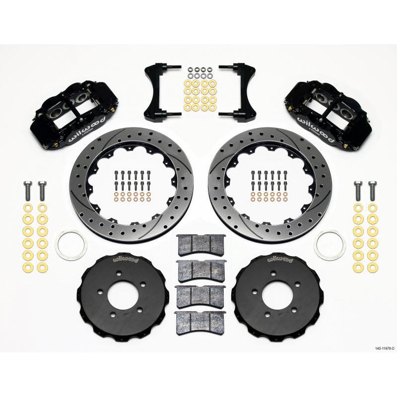 Wilwood Narrow Superlite 6R Front Hat Kit 12.88in Drilled 2006-Up Civic / CRZ - T1 Motorsports