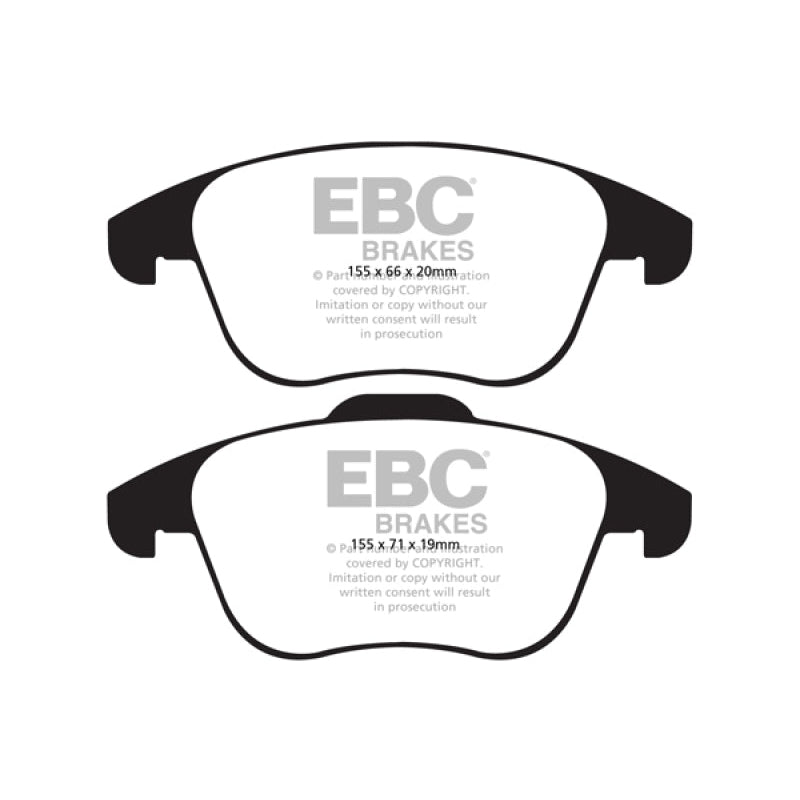EBC Redstuff Brake Pads -  15 and up Audi Q3 2.0 Turbo - Front Brake Pads