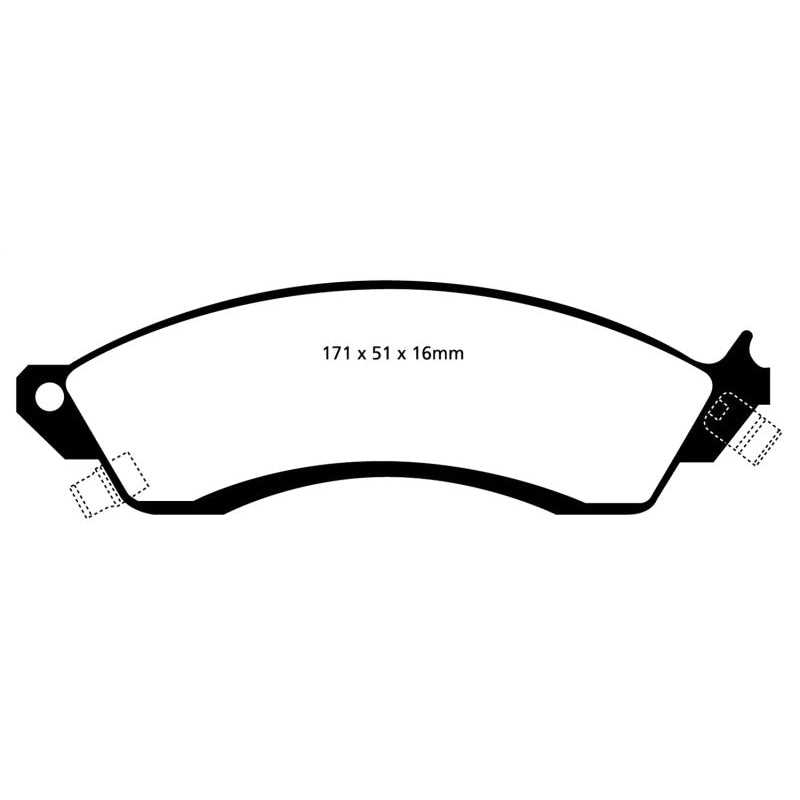 EBC Redstuff Brake Pads -  93-00 Aston Martin Virage 5.3 (PBR Caliper) - Front Brake Pads