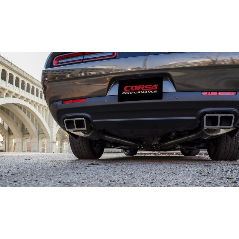 Corsa 15-16 Dodge Challenger SRT / Scat Pack / R/T 6.4L Polished Xtreme Cat-Back Exhaust - T1 Motorsports