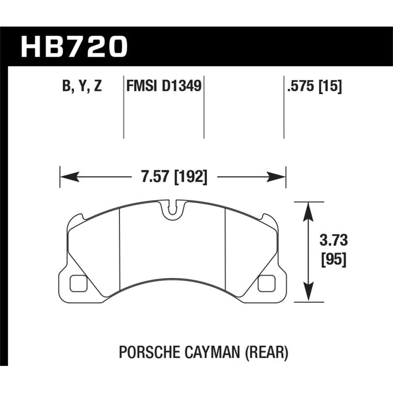 Hawk 10-16 Porsche Panamera / 08-15 Porsche Cayenne LTS Street Front Brake Pads - T1 Motorsports