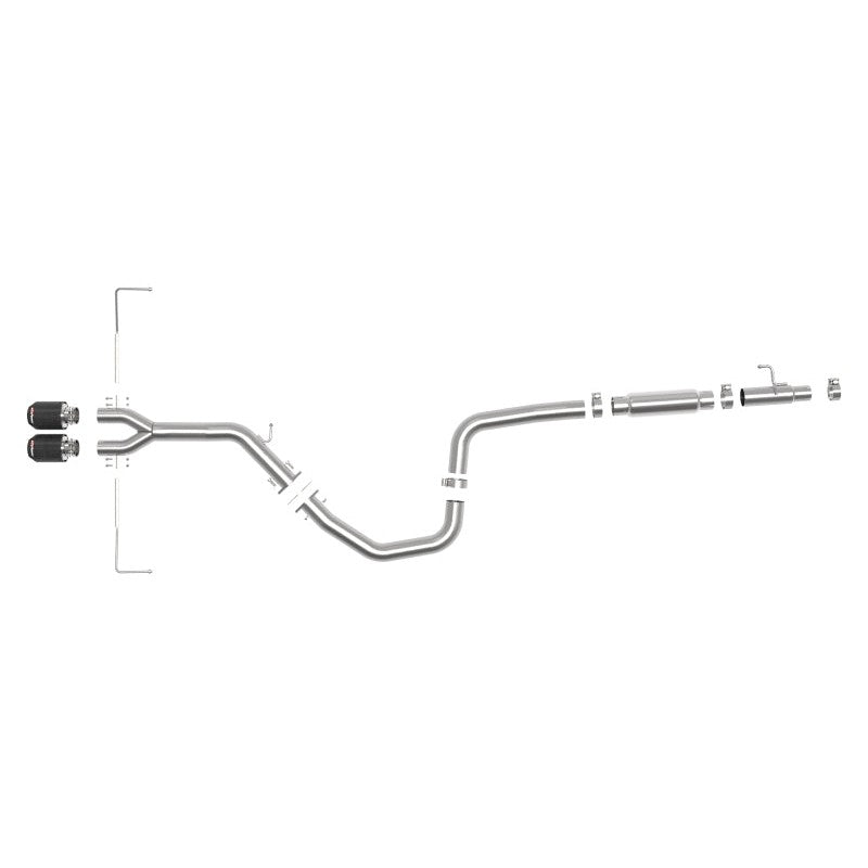 aFe Takeda Exhaust Cat-Back 19-20 Hyundai Veloster 304SS Carbon Fiber Dual Tips Exhaust