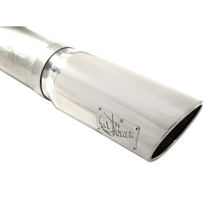 aFe MACHForce XP 5in DPF-Back 409SS Exhaust Dodge Diesel Trucks 07.5-12 L6-6.7L (td) Polished Tip