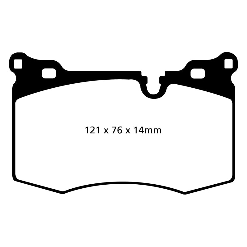 EBC Redstuff Brake Pads -  09-14 Mini Hardtop 1.6 Turbo J.C Works - Front Brake Pads