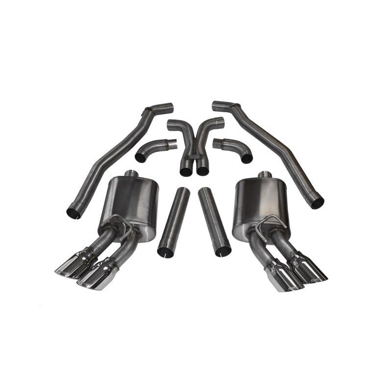 Corsa 12-13 Chevrolet Camaro Coupe ZL1 6.2L V8 Polished Sport Cat-Back + XO Exhaust - T1 Motorsports