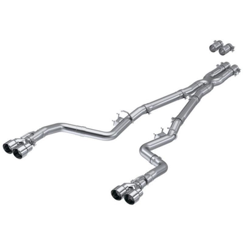 MBRP 15-Up Challenger 5.7L /  17-Up 6.2L/6.4L 3in Race Series Cat-Back w/ Quad Tips AS Exhaust - T1 Motorsports