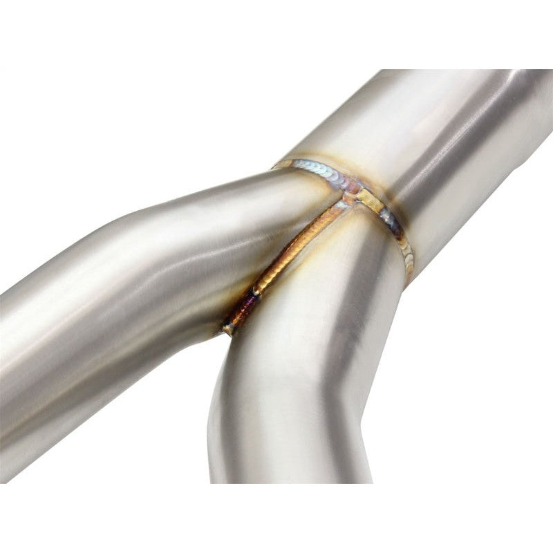 aFe MACHForce XP SS-304 Black Tip 3.0in-2.5in Dia Cat Back Exhaust 11-13 BMW 335i (E90/E92) 3.0L