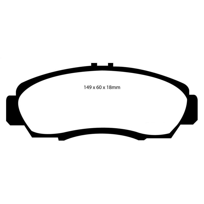 EBC Redstuff Brake Pads -  01-03 Acura CL 3.2 - Front Brake Pads
