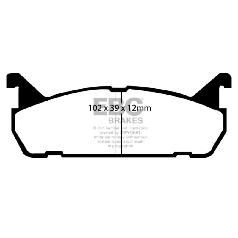 EBC Redstuff Brake Pads -  91-96 Ford Escort 1.8 - Rear Brake Pads