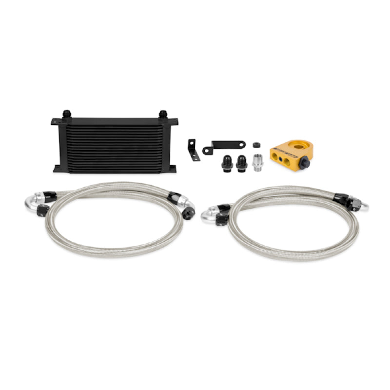 Mishimoto 08-14 WRX/STi Thermostatic Oil Cooler Kit - Black - T1 Motorsports