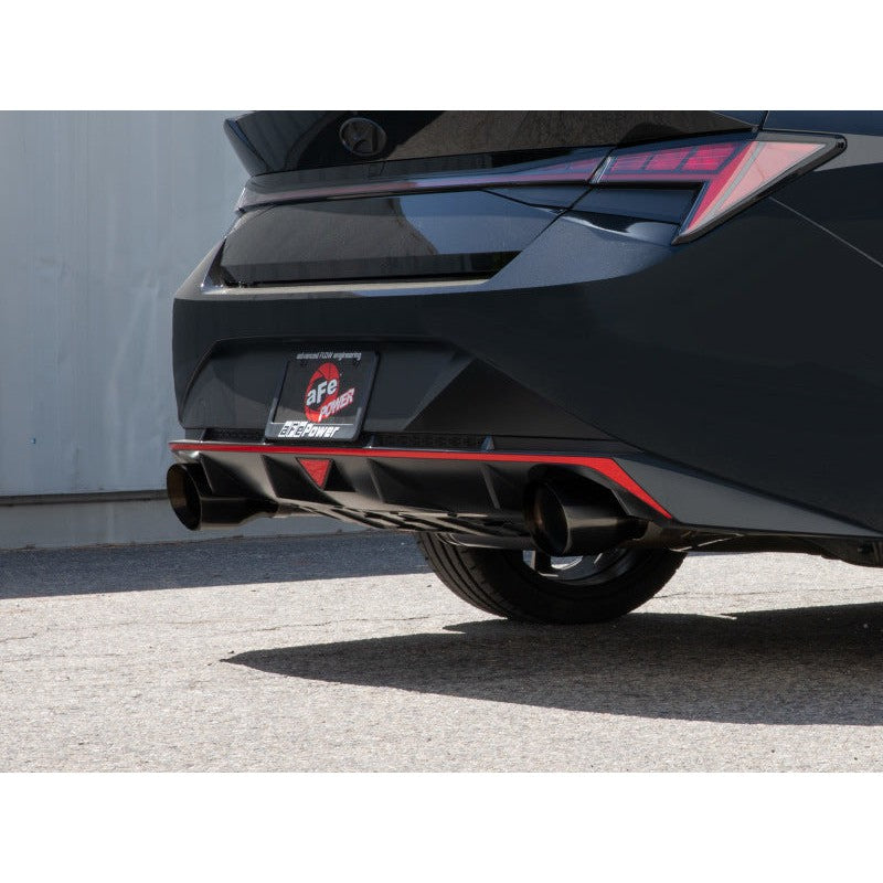 aFe Takeda Hyundai Elantra N 22-23 L4-2.0L (t) 3in 304 SS Cat-Back Exhaust w/ Black Tips