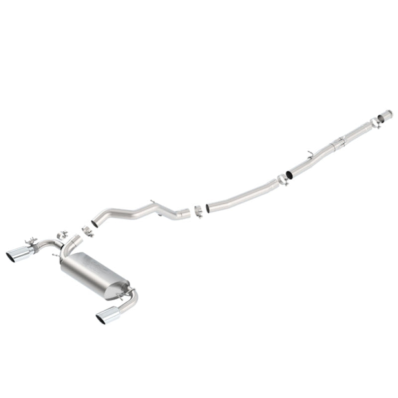 Borla 16-17 Ford Focus RS 2.3L MT Round Angle-Cut Tips Split Rear Exit ATAK Catback Exhaust - T1 Motorsports