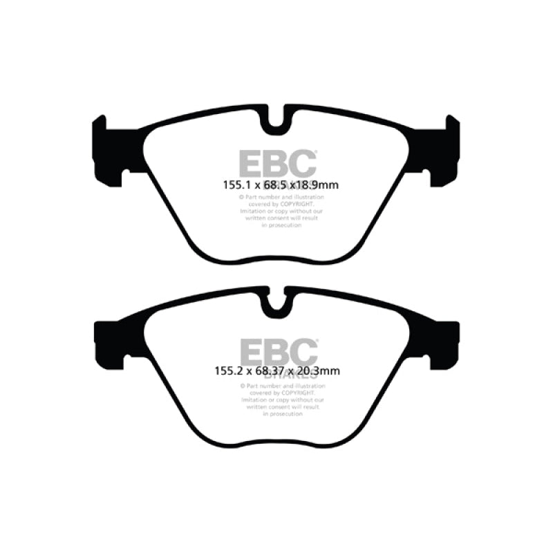 EBC Redstuff Brake Pads -  10+ BMW 535i 3.0 Turbo (F10) - Front Brake Pads