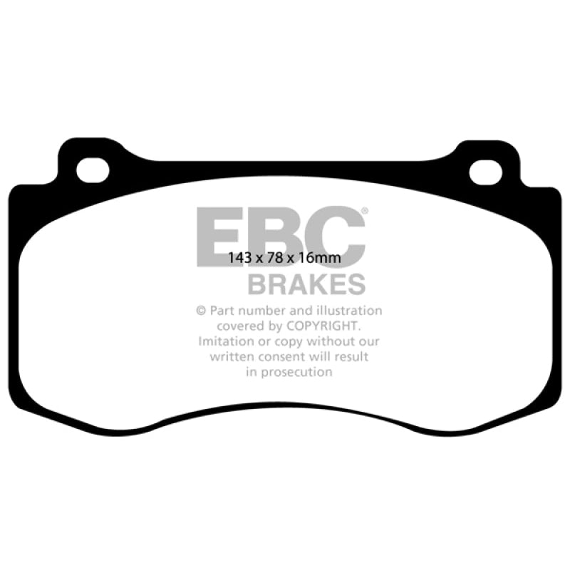 EBC Redstuff Brake Pads -  05-10 Chrysler 300C 6.1 SRT8 - Front Brake Pads