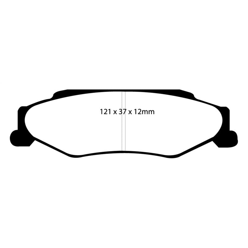 EBC Redstuff Brake Pads -  03-04 Cadillac XLR 4.6 - Rear Brake Pads