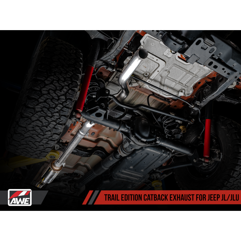 AWE Tuning 2018+ Jeep Wrangler JL/JLU 2.0T Trail Edition Cat-Back Exhaust