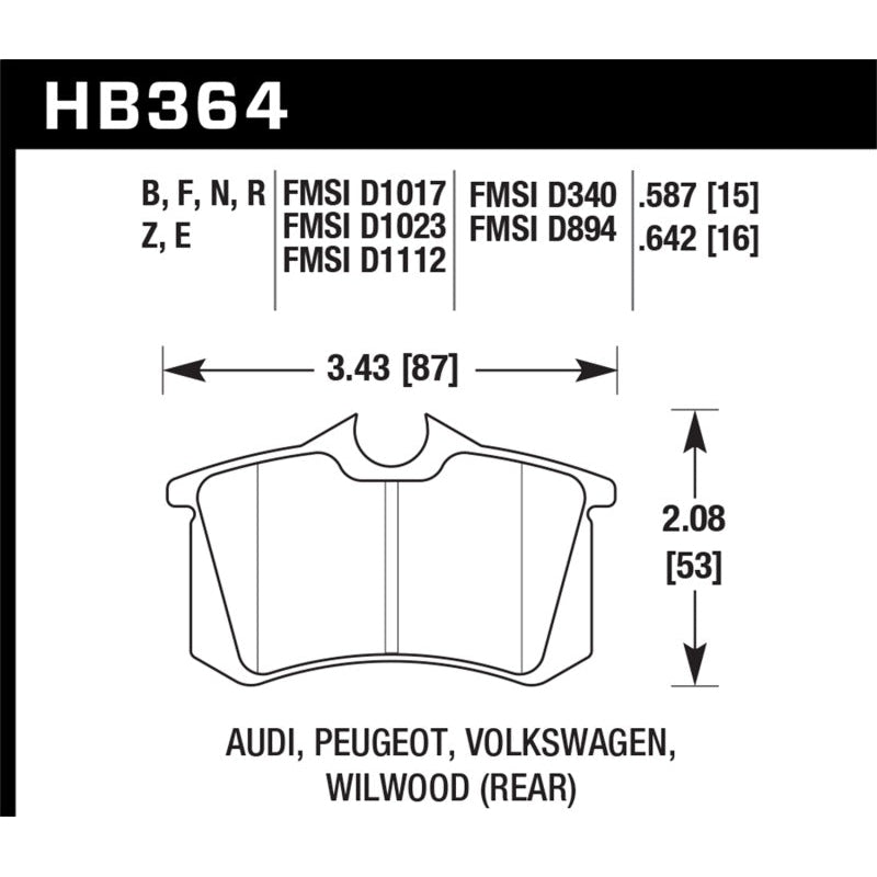 Hawk HPS Street Brake Pads - T1 Motorsports