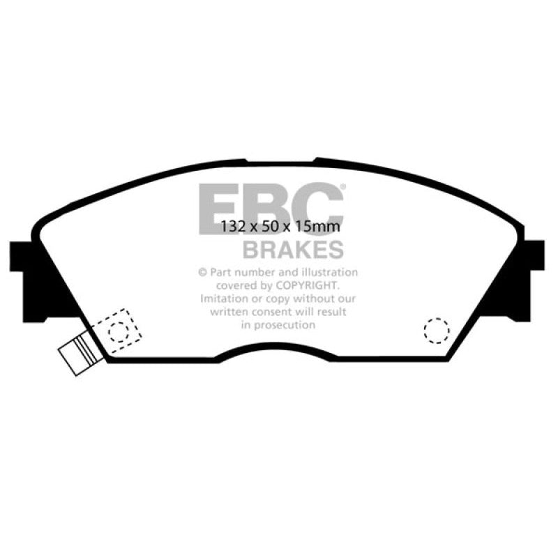 EBC Redstuff Brake Pads -  90-92 Honda Civic CRX 1.6 Si - Front Brake Pads