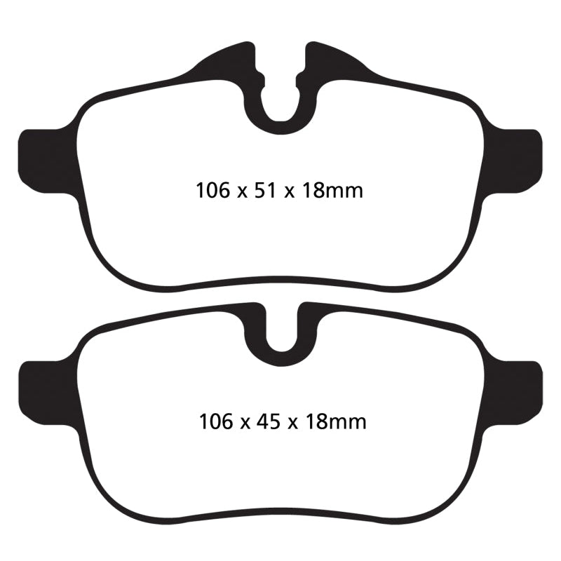 EBC Redstuff Brake Pads -  09+ BMW Z4 3.0 (E89) - Rear Brake Pads