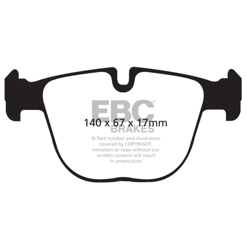 EBC Redstuff Brake Pads -  10+ BMW X5M 4.4 Twin Turbo - Rear Brake Pads