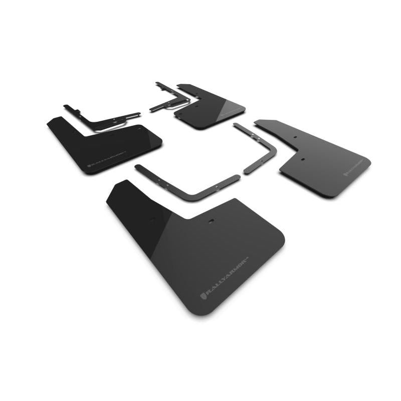 Rally Armor 21-23 Ford F-150 Raptor Black UR Mud Flap w/ Dark Grey Logo