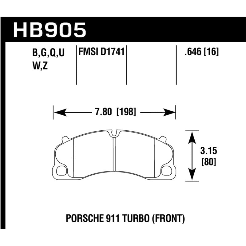 Hawk 18 Porsche 911 HPS 5.0 Front Brake Pads - T1 Motorsports