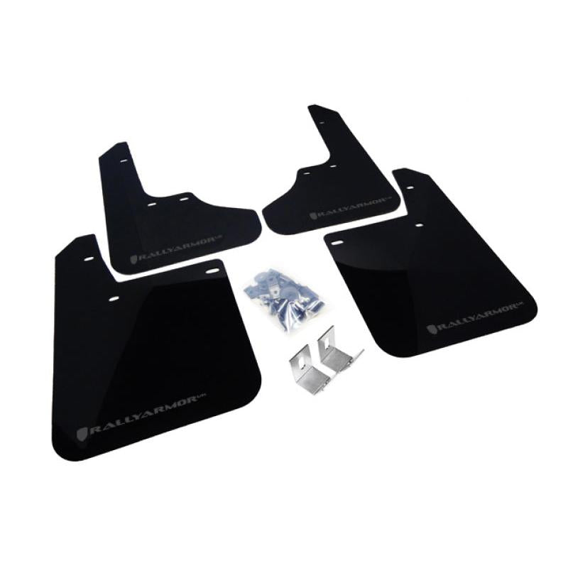 Rally Armor 93-01 Subaru Impreza RS Black UR Mud Flap w/ Grey Logo