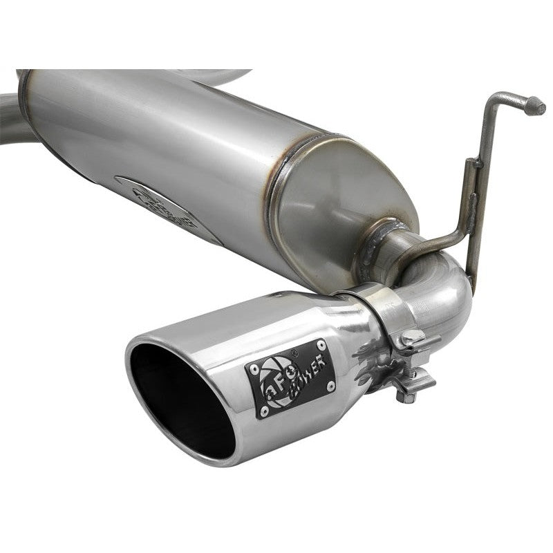 aFe Rebel Series 2.5in 409 SS Cat-Back Exhaust w/ Polished Tips 2018+ Jeep Wrangler (JL) V6 3.6L