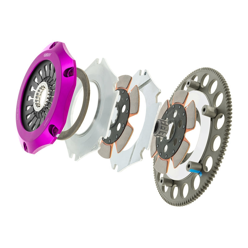 Exedy 1993-1995 Mazda RX-7 R2 Hyper Compe-R Twin Cerametallic Clutch Rigid Center Disc Pull Type - T1 Motorsports