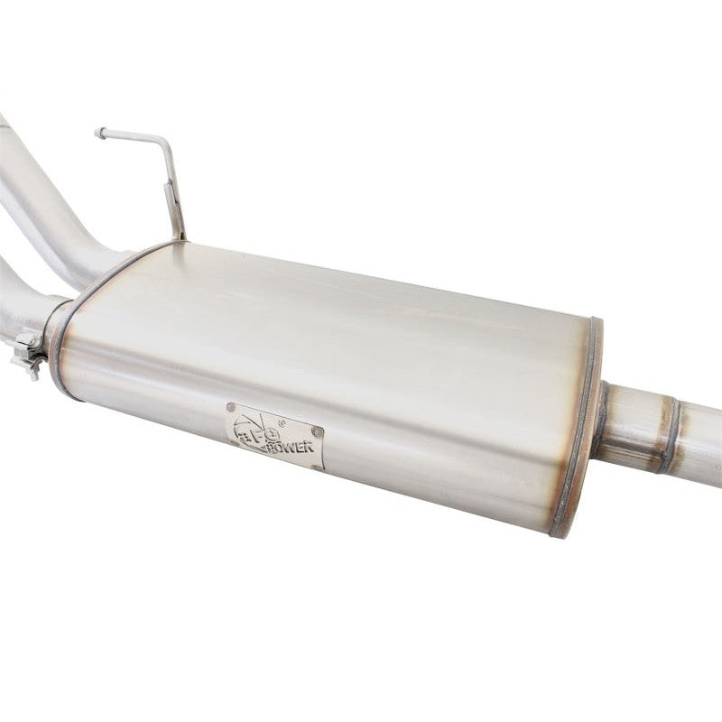 aFe MACHForce XP Exhaust 3in SS Dual Side Ext CB w/ Polished Tips 2015 Ford F150 5.0L V8 CC/SB EC/LB