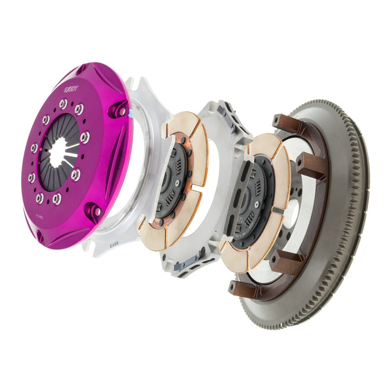 Exedy 2003-2007 Infiniti G35 V6 Hyper Twin Cerametallic Clutch Sprung Center Disc Push Type Cover - T1 Motorsports