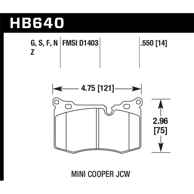 Hawk 09-10 Mini Cooper HPS Street Front Brake Pads - T1 Motorsports