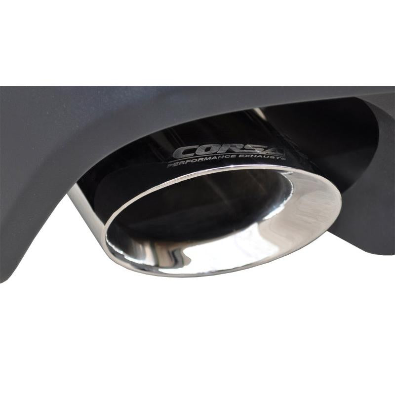 Corsa Sport Axle-Back Exhaust - Polished Tips - 2011-2012 Ford Mustang Shelby GT500 5.4L V8