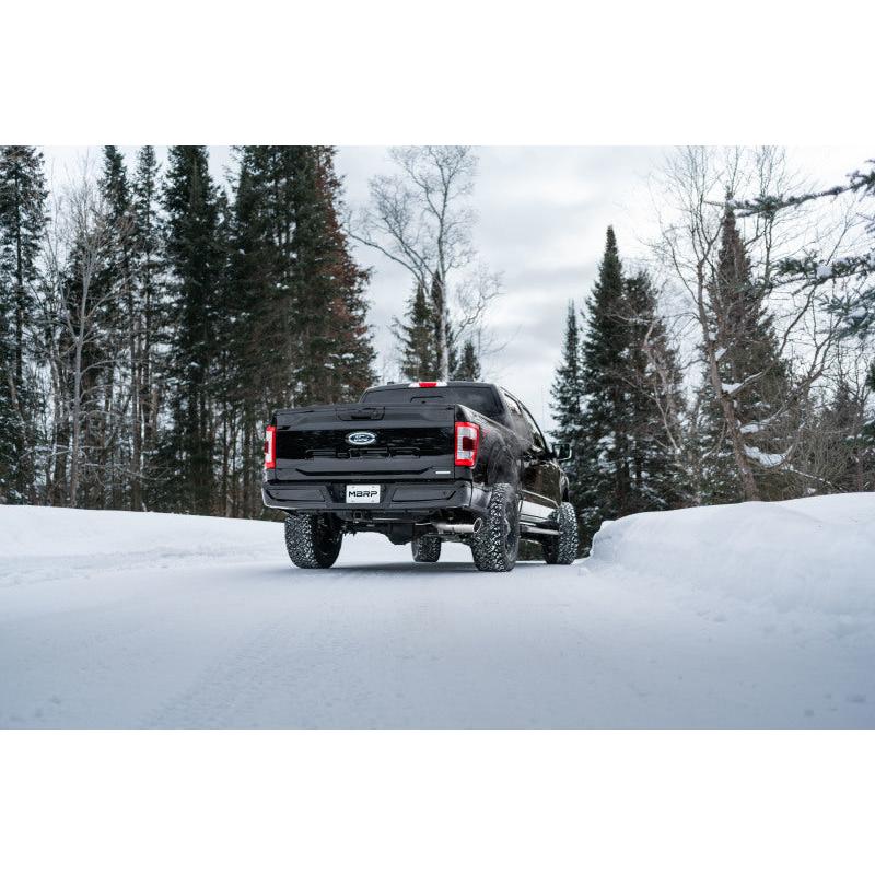 MBRP 2021+ Ford F150 2.7L/3.5L/5.0L 4in T409 Stainless Steel Cat-Back - RACE VERSION - T1 Motorsports
