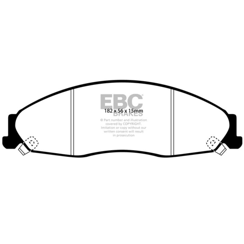EBC Redstuff Brake Pads -  02-05 Cadillac CTS 2.6 - Front Brake Pads