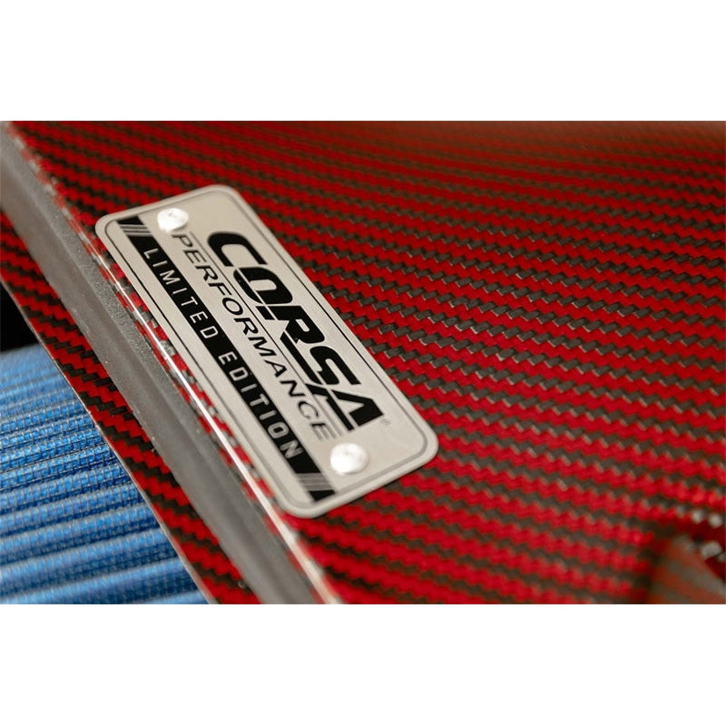 Corsa Red Carbon Fiber Oiled Air Filter Air Intake - 2015-2019 Chevrolet Corvette C7 Z06 6.2L V8